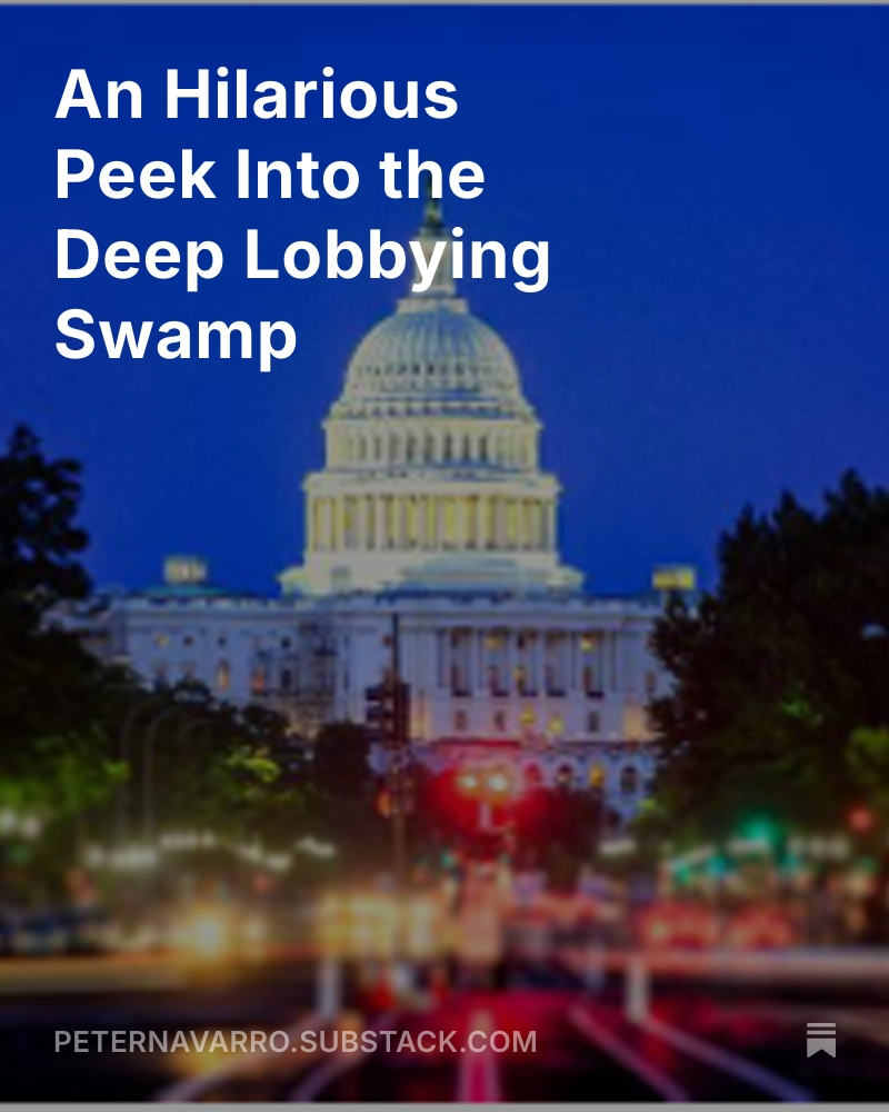 RealPNavarro's tweet photo. For comic relief, go to Substack at https://t.co/OYXheZvfO1.  Download
DC lobbyist brochure bragging to Brazilians that they could lobby White House and get tariffs lowered.  Memo to @BrownsteinHyatt.  You will NEVER darken my White House door.  Don’t want to trip on your slime.  You watching @politico ?  Free Jair Bolsonaro!