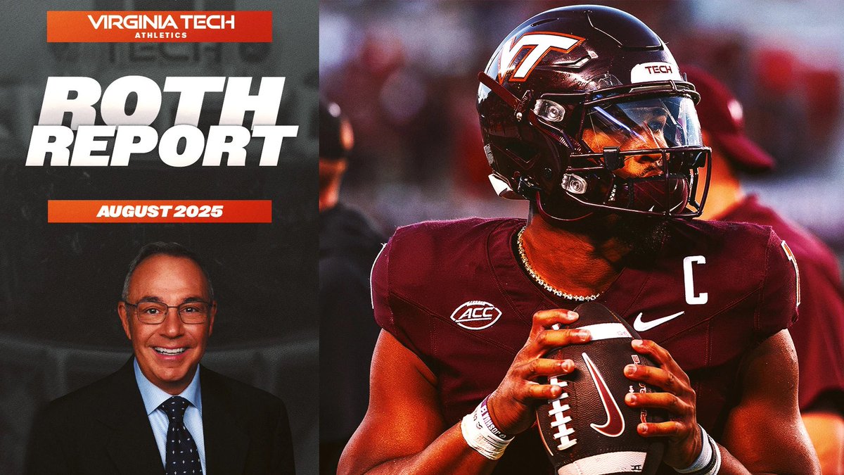Virginia Tech Sports Network (@hokiesaudio) on Twitter photo Confident <a href="/KyronDrones/">KYRON๐ค๐</a> ๐ก๐๐ฏ๐ข๐ง๐ ๐๐ฎ๐ง ๐๐ ๐๐ข๐ง as <a href="/HokiesFB/">Virginia Tech Football</a>โ QB1. Plus, big FM signals rejoin <a href="/HokiesAudio/">Virginia Tech Sports Network</a> radio lineup and a new edition of the Roth Report Mailbag.
Check out the ๐๐จ๐ญ๐ก ๐๐๐ฉ๐จ๐ซ๐ญ โฌ๏ธ hokiesports.com/news/2025/08/1โฆ
#Hokies ๐ฆ๐ Confident <a href="/KyronDrones/">KYRON๐ค๐</a> ๐ก๐๐ฏ๐ข๐ง๐ ๐๐ฎ๐ง ๐๐ ๐๐ข๐ง as <a href="/HokiesFB/">Virginia Tech Football</a>โ QB1. Plus, big FM signals rejoin <a href="/HokiesAudio/">Virginia Tech Sports Network</a> radio lineup and a new edition of the Roth Report Mailbag.
Check out the ๐๐จ๐ญ๐ก ๐๐๐ฉ๐จ๐ซ๐ญ โฌ๏ธ hokiesports.com/news/2025/08/1โฆ
#Hokies ๐ฆ๐