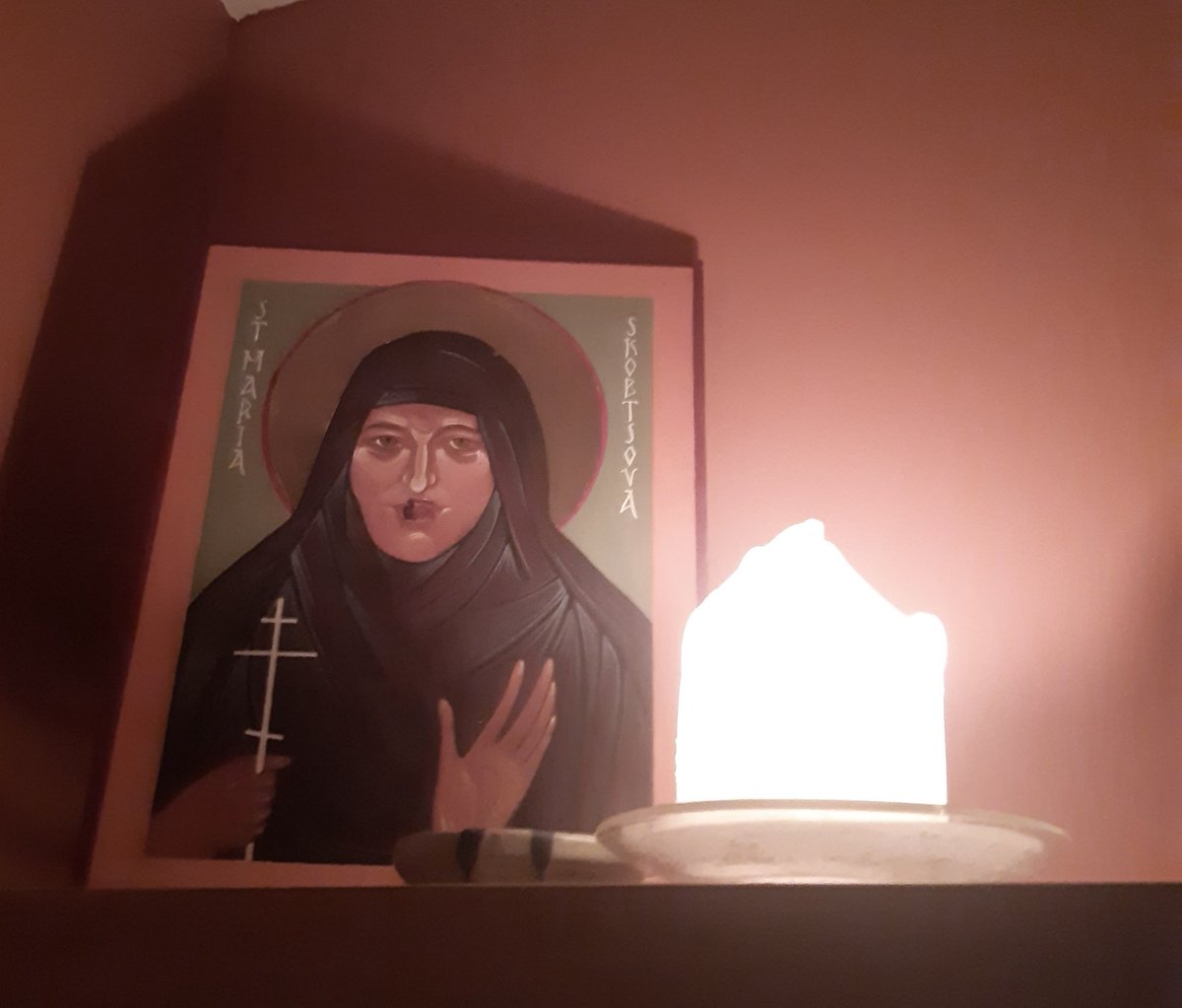 Our house in Calais is under the patronage of Maria Skobstova, St Mary of Paris, who housed refugees in Paris during the Nazi occupation and was murdered by the Nazis on Holy Saturday 1945. We rely on her prayers.

Maria Skobstova pray for us all who pass through your house