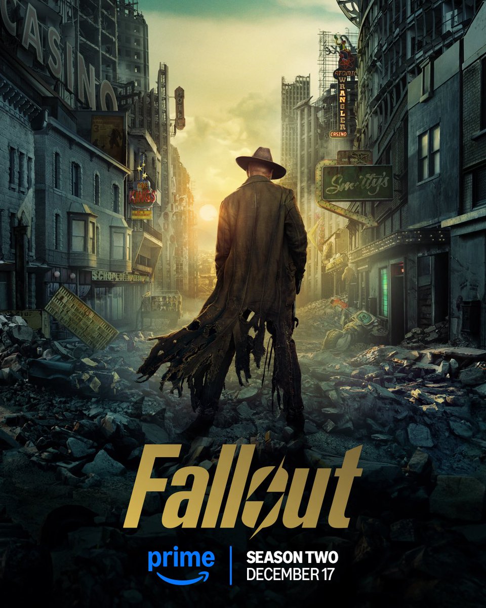FO4News's tweet photo. #FalloutOnPrime Season 2 will consist of 8 episodes, with one episode rolling out weekly until the finale, set for February 4, 2026.

@falloutonprime #Fallout https://t.co/CFEbbtgnZl