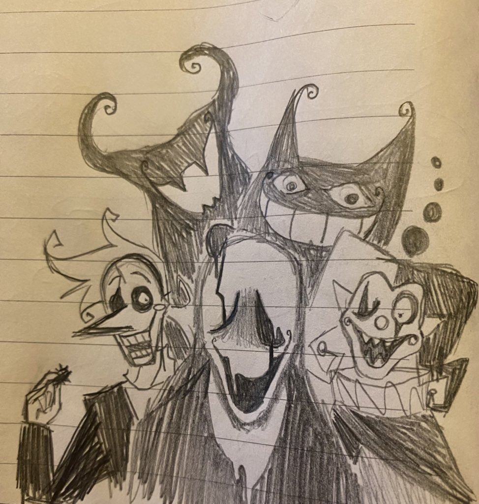 21Silverberry's tweet photo. Got some more TWISTEDRUNE stuff, I’ve never drawn spamton neo- and these designs- definitely aren’t final! They’re just sketches to get my ideas down. Again suggestions are welcome

#DELTARUNE #DeltaruneAU #deltarunefanart #au #fanart #gaster #jevil #queen https://t.co/1XpBi5iWtT
