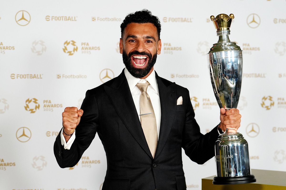 That feeling when you win the PFA Players' Player of the Year award for a third time. 🏆🏆🏆