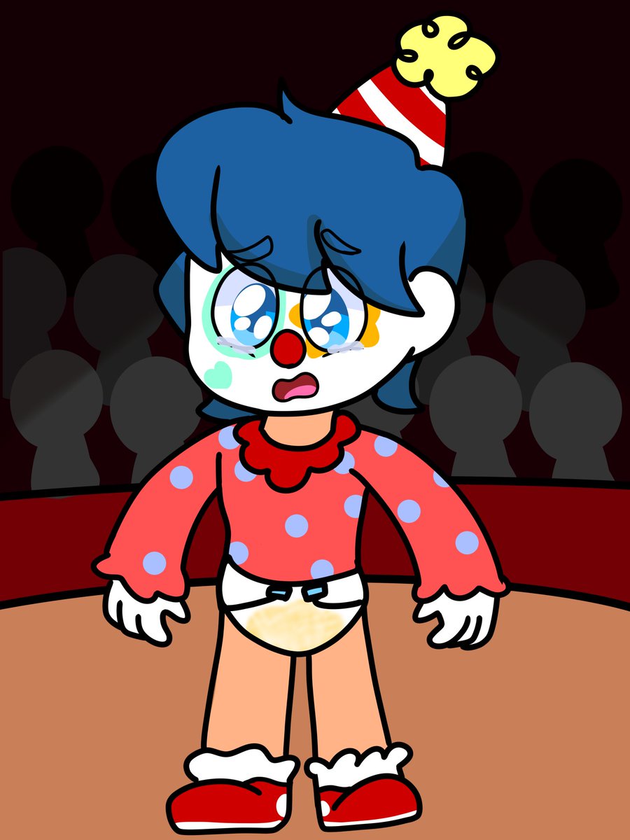 No sé por qué un payaso ni yo sé #abdl #diaper #abdlart #diaperart #diaperboy #abdlboy