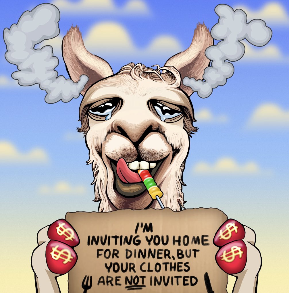 <a href="/lallamapic/">La Llama Politically Incorrect Club</a> Waiting to eat together 🦙❤️