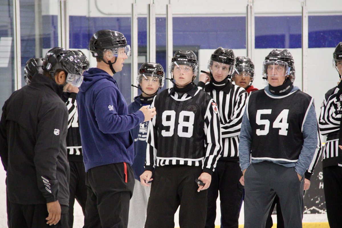 GTHLHockey's tweet photo. A few more highlights from Day 2⃣ of GTHL Referee Summer Camp! 📸
From classroom sessions to on-ice development, officials continue to build their skills, connect with mentors, and prepare for the season ahead. ⚫️⚪️
#GTHLDevelopment https://t.co/cWSeeHUMeY