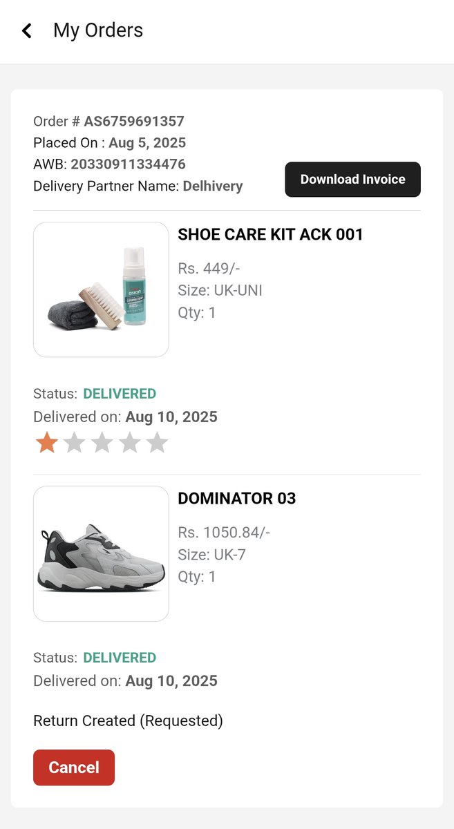 arjungor122's tweet image. @Asianfootwears I requested a return on August 10th, but no one has picked it up yet! When will I get my refund? 😩 #ReturnRequest #Refund #CustomerService #Waiting