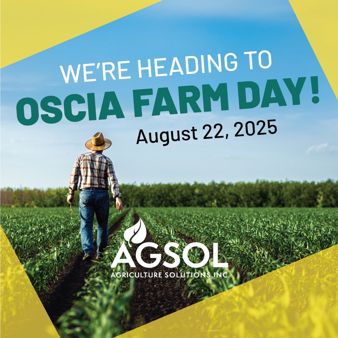🌾 We’re Heading to OSCIA Farm Day! 🌾

📍 van Niekerk Farms, Stayner, ON
📅 August 22, 2025
📌 Find us at Booth #2!

We’re excited to connect with growers, ag leaders, and innovators at the <a href="/OntarioSoilCrop/">Ontario Soil & Crop</a> Association Farm Day &amp; Tour!

Come by Booth #2 to:
✅ Learn about our