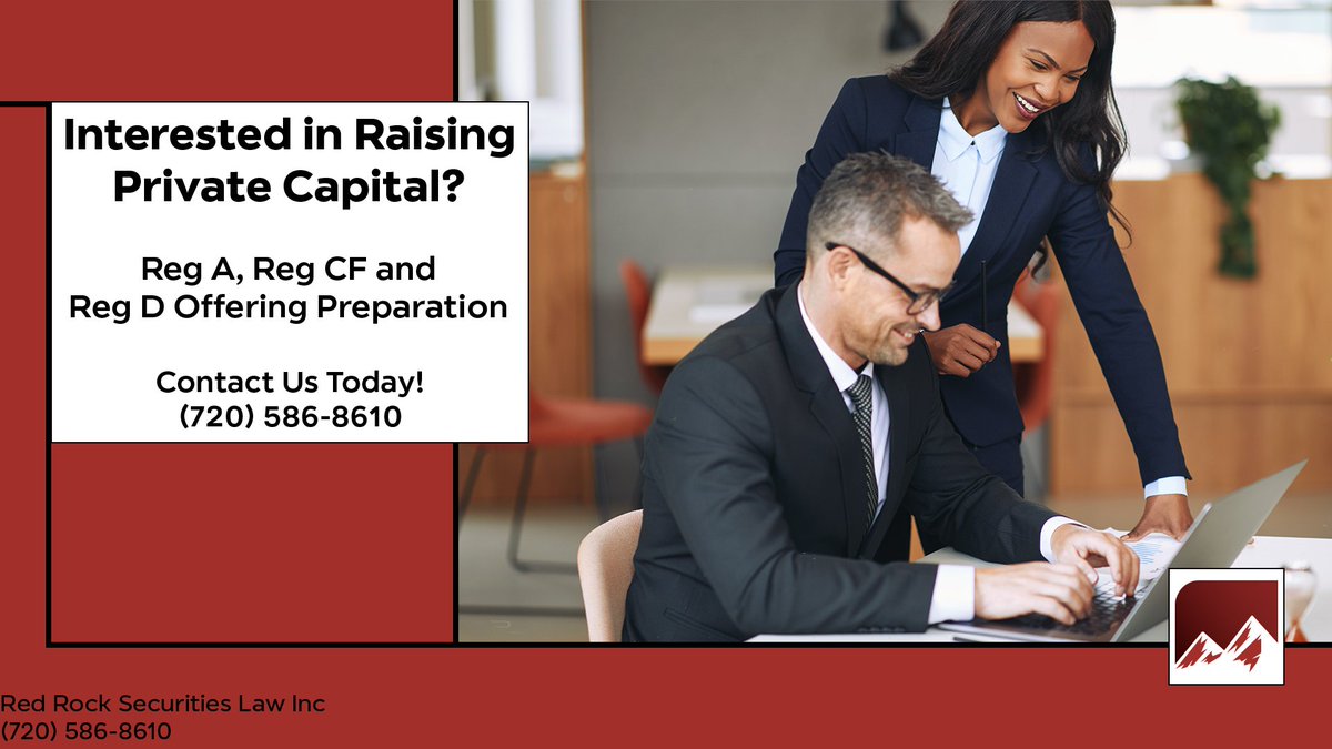 Redrockfiling's tweet image. Looking to Raise Funds for Your Business?

Red Rock Securities Law offers a seamless blend of Securities Offering Preparation and innovative capital raise technology, catering to Regulation A, Regulation CF, and Regulation D Offerings.

Our team delivers the legal expertise…