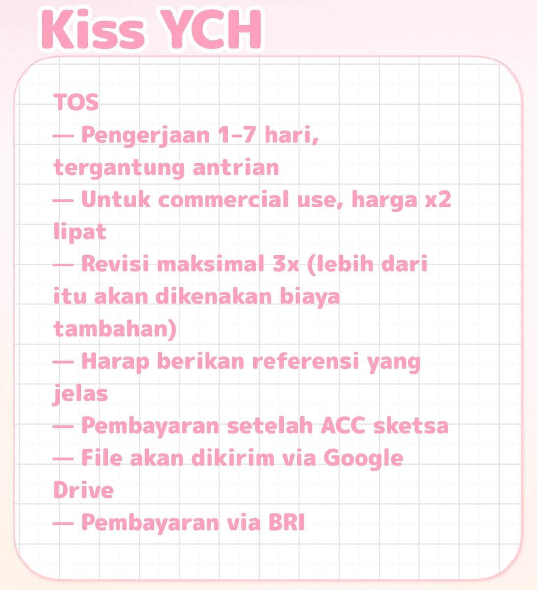 poccapio's tweet photo. halooo aku open YCH kiss 170k 🌷 local only ya:3 open 0/5 slot, bisa dm jika berminat  💐✨

RT and likes is very appreciated 💌
#commission #commissionsopen #YCH https://t.co/lgZuRHekXP