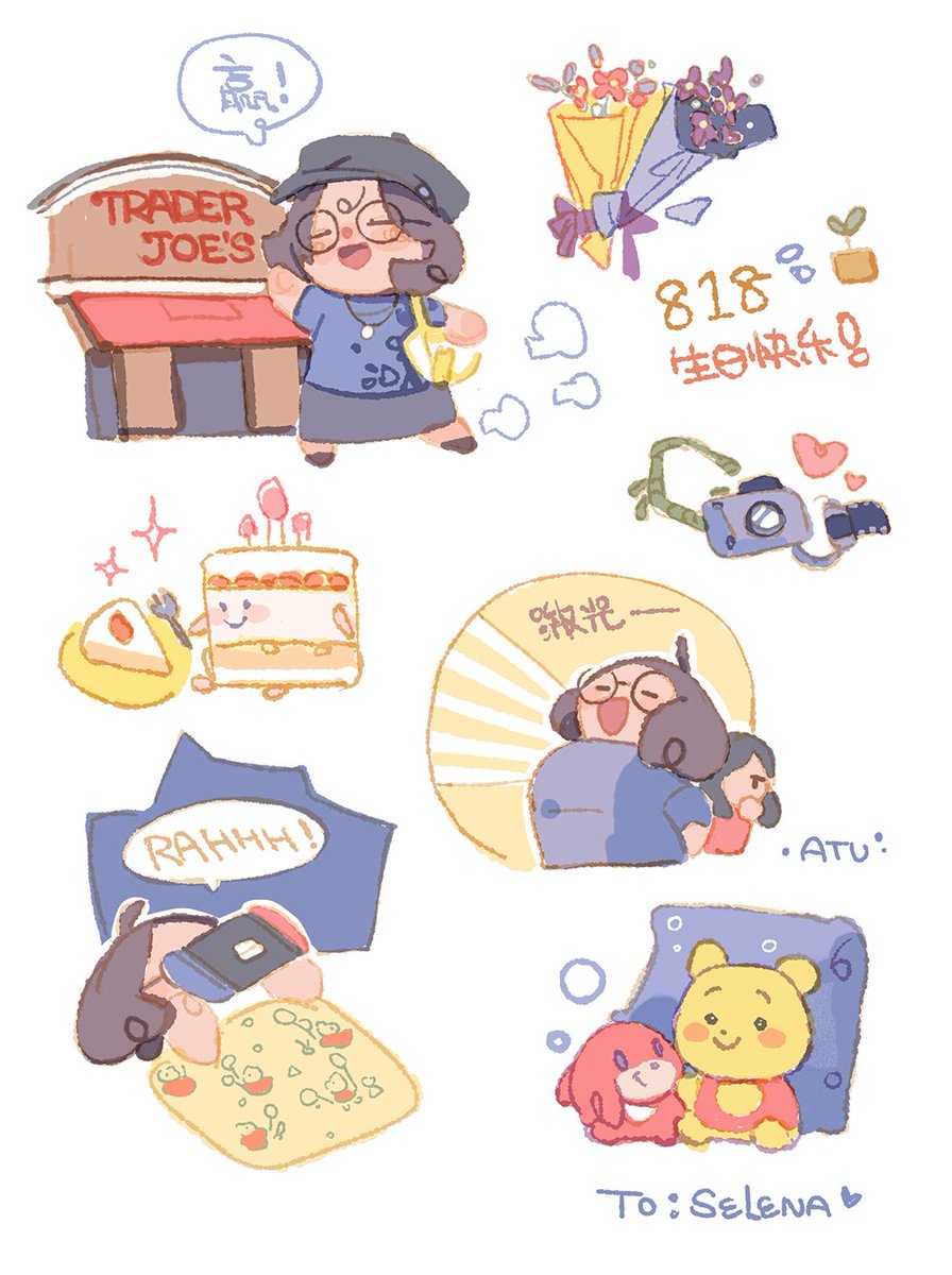 ashling_tu's tweet photo. Made some stickers for my roommate's birthday :D https://t.co/nwUyYpDsWA