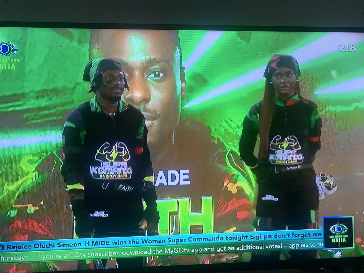 komzyyyyyy's tweet photo. Congratulations to Faith and Dede on this win.
#Supercommando
#BBNaijaS10 #BBNaija10 #BBNajia https://t.co/F1DOv0UKSv