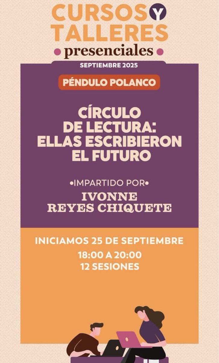Voy a coordinar un nuevo ciclo de este Club de lectura <a href="/El_Pendulo/">El Péndulo</a> Polanco. ¿Alguien se anima a participar o me ayudan a compartir? Mil gracias. Más informes en el enlace 👇

pendulo.com/especial/club-…