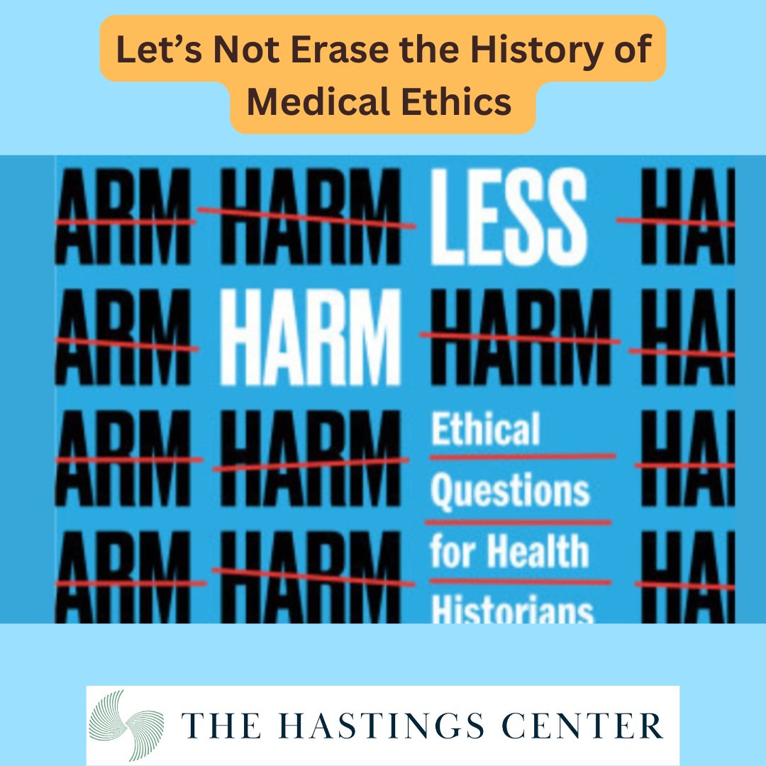 hastingscenter's tweet photo. Most troubling part about removing uncomfortable truths from history is the whitewashing that follows. If you disagree, the answer isn’t to erase them,it’s to challenge them w/ thoughtful counterarguments.🤔

NEW HC Bioethics Forum essay by @barronlerner https://t.co/co1zwb0yBL https://t.co/Kb6qhdcquz