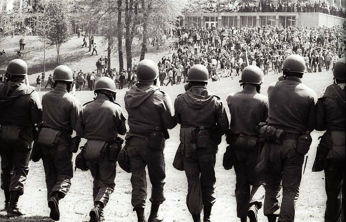 MendoCoast's tweet photo. @KentStateTruth When authorities shoot at peaceful #StudentProtesters, is it 1970 #KentState or 2024 #UCDavis? At least the 2024 peaceful protester wasn't killed in the incident. LEARN about the May 4, 1970 Kent State massacre https://t.co/qOEW3Z6iLP @KentStateTruth https://t.co/qRgUkOwhJ9
