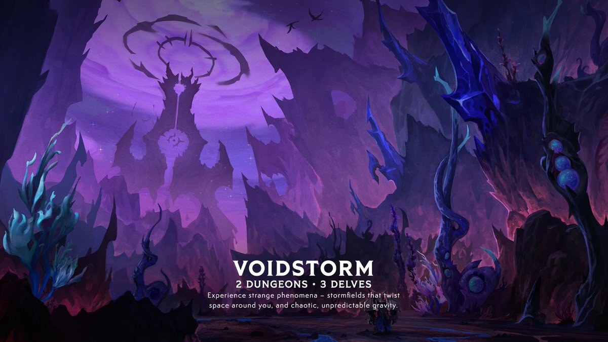 Warcraft's tweet image. First look at the #MidnightReveal of the zones coming to Warcraft in 2026 👀