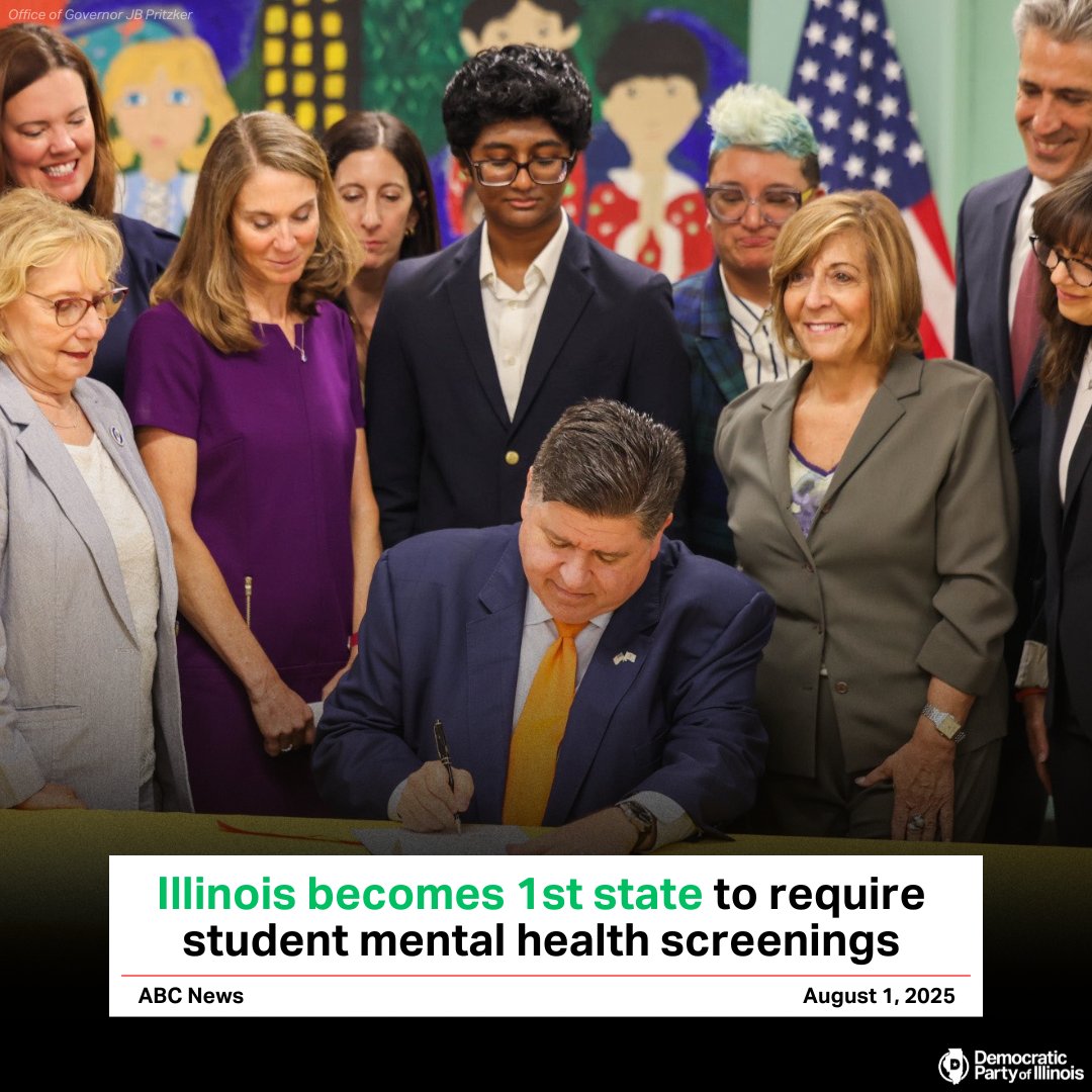 This Back-to-School Month, Illinois is putting the well-being of our students first.

By leading the nation with universal mental health screenings in public schools, we’re prioritizing prevention to make sure students get support when they need it most.