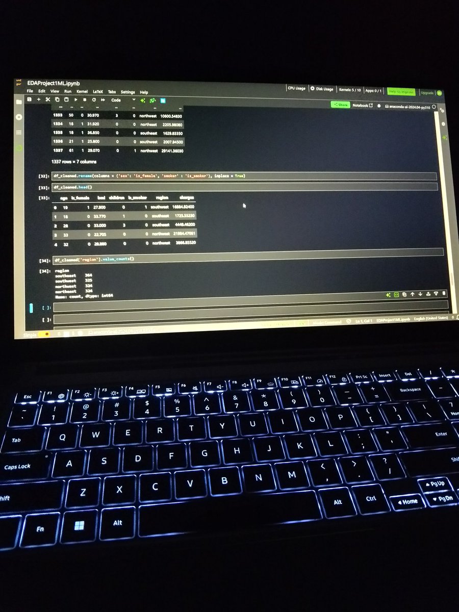 HarshitSin12380's tweet photo. Day 1 of ML, 6.5+hrs spent in total

> Learned intro about ML, differences b/w ML, DL &amp; AI
> About Supervised &amp; Unsupervised ML
> Focused mainly on EDA, Data Cleaning, scaling and processing 
> Did 2 productive projects about the same.
> Explored the IPL 2023 n Insurance dataset https://t.co/5ltn5TnfRC
