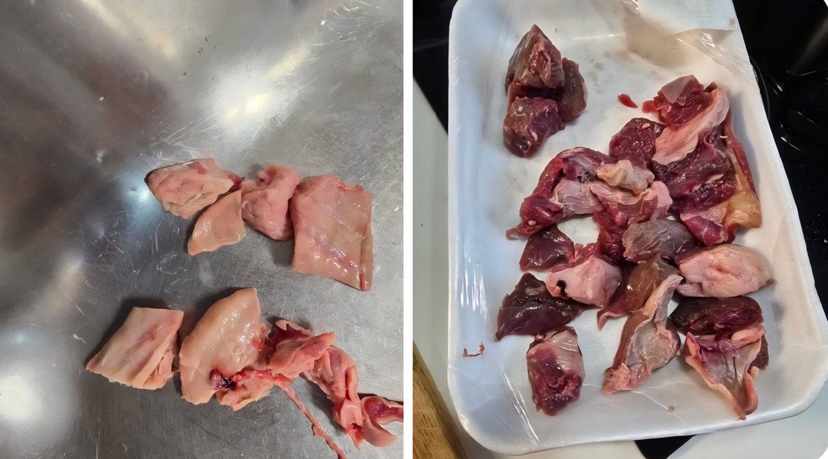 TUNA44G's tweet photo. @Migros_Hizmett @MSanalMarket online alışveriş yapınca, "az yağlı kuşbaşı" diye bunu mu yolluyorsunuz.  Etin ne eti olduğu da meçhul gibi. Koca koca parçalar halinde bir yağ, lif ve fasya yığını. 
Paranızı hak etmiyorsunuz. Bunun adı vurgunculuk ve sahtekarlıktır. https://t.co/wc24vC4lIu