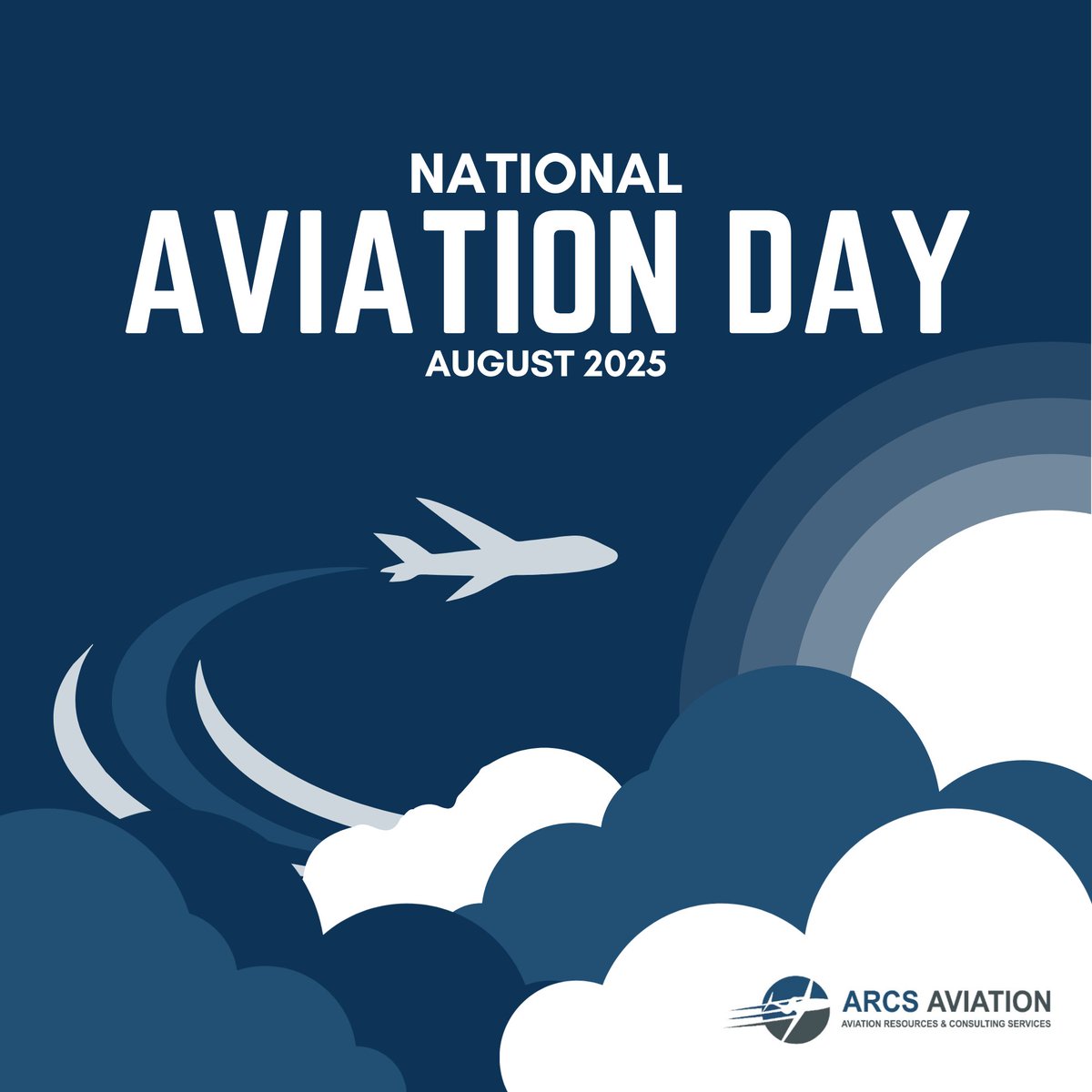 Today, we celebrate National Aviation Day! 🛫

At ARCS, we’re proud to support a wide variety of individuals in the industry, including maintainers, mechanics, aircraft painters, and technicians. Here’s to reaching new horizons!
