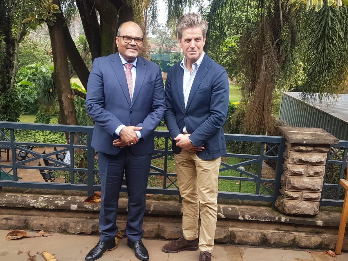 Paid a courtesy call to Ambassador Stephan Schønemann 🇩🇰  <a href="/DKambKenya/">Stephan Schønemann 🇩🇰</a> initiated discussion in  areas of collaboration including private sector engagement, capacity building in universities, research and innovation/commercialization towards addressing the challenges of the