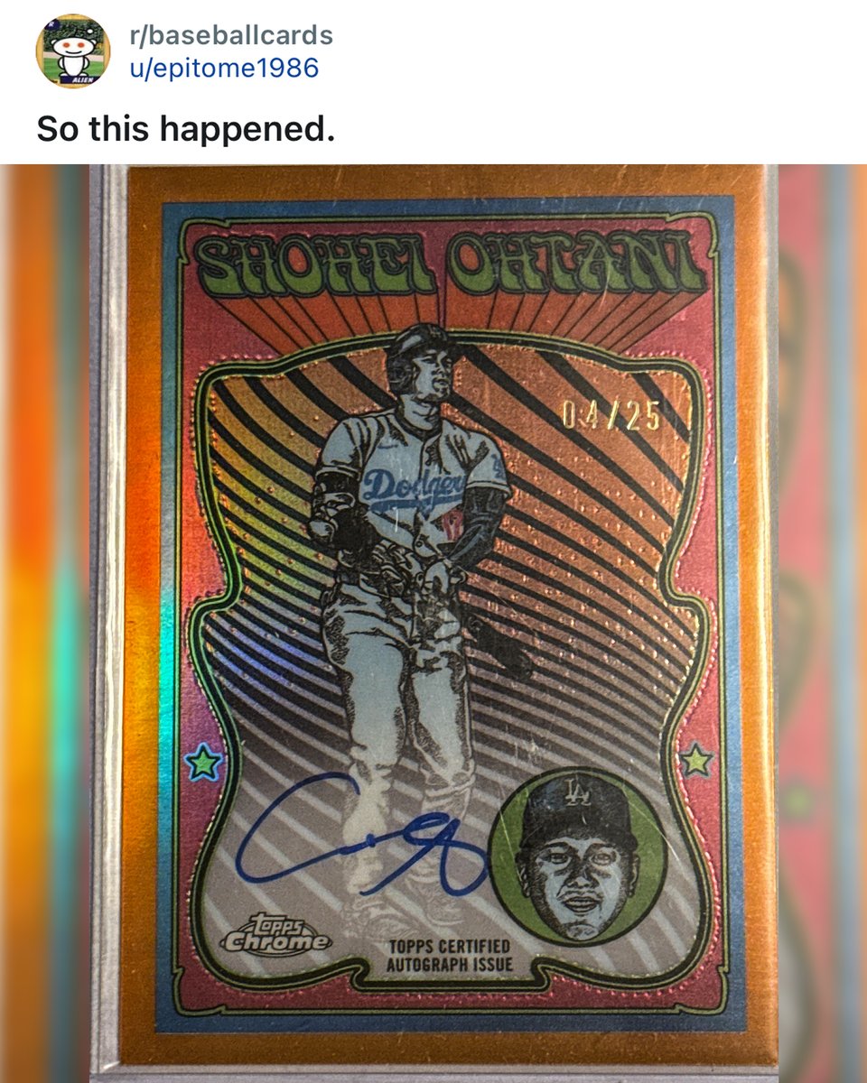 JUST PULLED: Shohei Ohtani Ultraviolet Auto /25 🔥