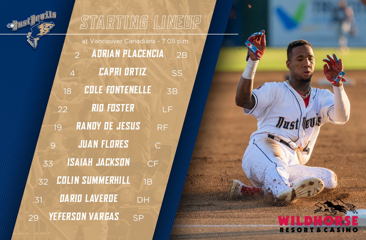 Tri-City Dust Devils (@tc_dustdevils) on Twitter photo Capri and crew slide into Vancouver tonight to start the team's longest road trip of 2025.
<a href="/TC_DustDevils/">Tri-City Dust Devils</a> at <a href="/vancanadians/">Vancouver Canadians</a>
Dust Devils Pregame Show: 6:45 p.m.
First pitch: 7:05 p.m.
Listen for free: tinyurl.com/tricitydustdev… Capri and crew slide into Vancouver tonight to start the team's longest road trip of 2025.
<a href="/TC_DustDevils/">Tri-City Dust Devils</a> at <a href="/vancanadians/">Vancouver Canadians</a>
Dust Devils Pregame Show: 6:45 p.m.
First pitch: 7:05 p.m.
Listen for free: tinyurl.com/tricitydustdev…