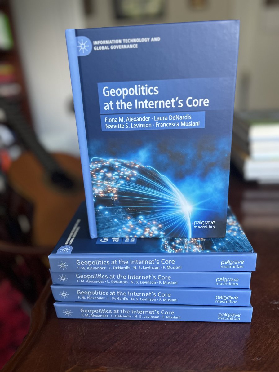L.E.D. (@lauradenardis) on Twitter photo I’m so delighted to announce our new book - Geopolitics at the Internet’s Core on technical infrastructure as a proxy for political power. Thank you co-authors <a href="/fionamalexander/">Fiona Alexander</a> <a href="/nanettelevinson/">nanettelevinson</a> <a href="/franmusiani/">Francesca Musiani</a> & series editor <a href="/derrickcogburn/">Dr. Derrick L. Cogburn</a>! I’m so delighted to announce our new book - Geopolitics at the Internet’s Core on technical infrastructure as a proxy for political power. Thank you co-authors <a href="/fionamalexander/">Fiona Alexander</a> <a href="/nanettelevinson/">nanettelevinson</a> <a href="/franmusiani/">Francesca Musiani</a> & series editor <a href="/derrickcogburn/">Dr. Derrick L. Cogburn</a>!