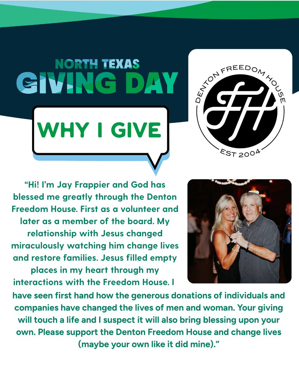 dfh_house's tweet photo. North Texas Giving Day is coming up in the month of September! Lives are being mended through your generous support! Please pray and prepare to give, where your impact reaches farther through our match funds! #northtexasgivingday #dfh https://t.co/dFTbBSN4CY