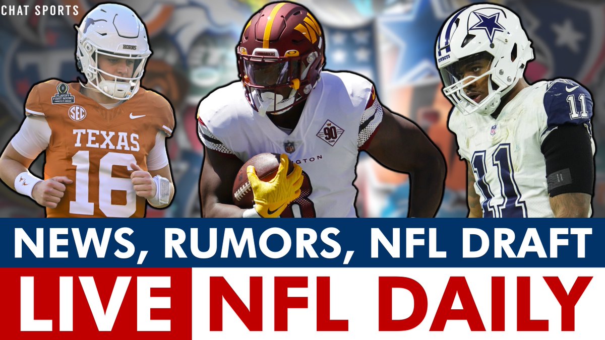Back LIVE on NFL Daily! Here's what we've got:

- Brian Robinson trade?
- Hendrickson Latest
- Micah Updates
- 2026 NFL Draft: QB Prospect Talk! 
- Mailbag &amp; More!

WATCH: youtube.com/live/2SqnoBMCr…

<a href="/ChatSports/">Chat Sports</a> <a href="/aydenparece/">Ayden Parece</a>