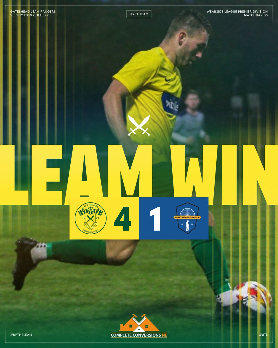 LeamRangers's tweet image. FT: Leam 4 - 1 Shotton Colliery
Another three points on the board.

⚽️⚽️⚽️⚽️ Jonny Hirst

📸 Charlie Eaton | #UpTheLeam #UTL 🔰