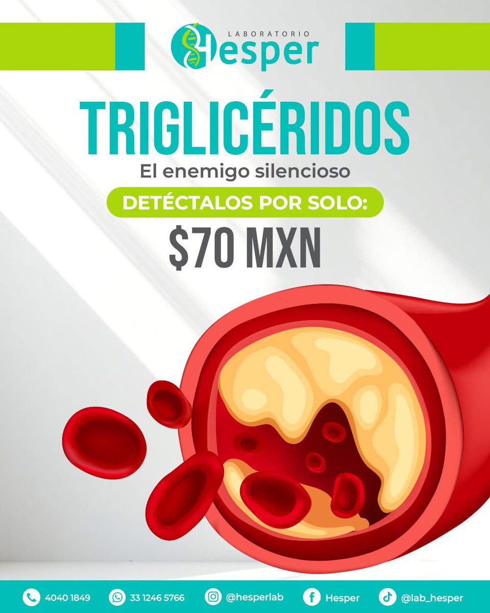 Hesperlab's tweet image. 𝗧𝘂 𝗯𝗶𝗲𝗻𝗲𝘀𝘁𝗮𝗿 𝗻𝗼 𝗲𝘀𝗽𝗲𝗿𝗮… ¡Y para nosotros, es prioridad! 💙

📞 4040 1849
📱 𝐖𝐡𝐚𝐭𝐬𝐀𝐩𝐩: 33 1246 5766
📲 𝐋𝐢𝐧𝐤 𝐝𝐞 𝐖𝐡𝐚𝐭𝐬𝐀𝐩𝐩: wa.link/xd160u

🧪 𝐅𝐚𝐜𝐞𝐛𝐨𝐨𝐤: Hesper
🔬 𝐈𝐧𝐬𝐭𝐚𝐠𝐫𝐚𝐦: @hesperlab