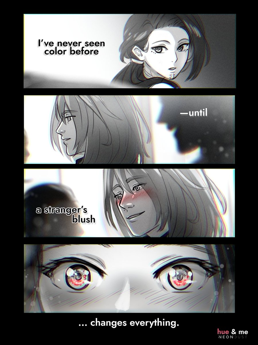 Hue and Me 🩶🩷🤍 by Neondust tweet media