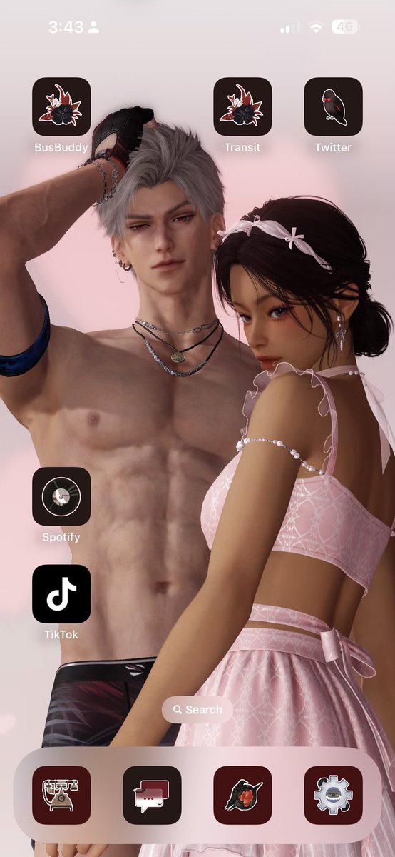 himemachuu's tweet photo. New lockscreen pair ft. my MC Rina~ 🐦‍⬛🌸

Pose: 笳菲猫🐱// https://t.co/VOB3pfhOci
Icons: @kinoex1 // https://t.co/oNsKyIa30S

#LoveandDeepspace #ladstwt #Sylus #sylusmc #YouAndMidsummer https://t.co/TffI0doq9T