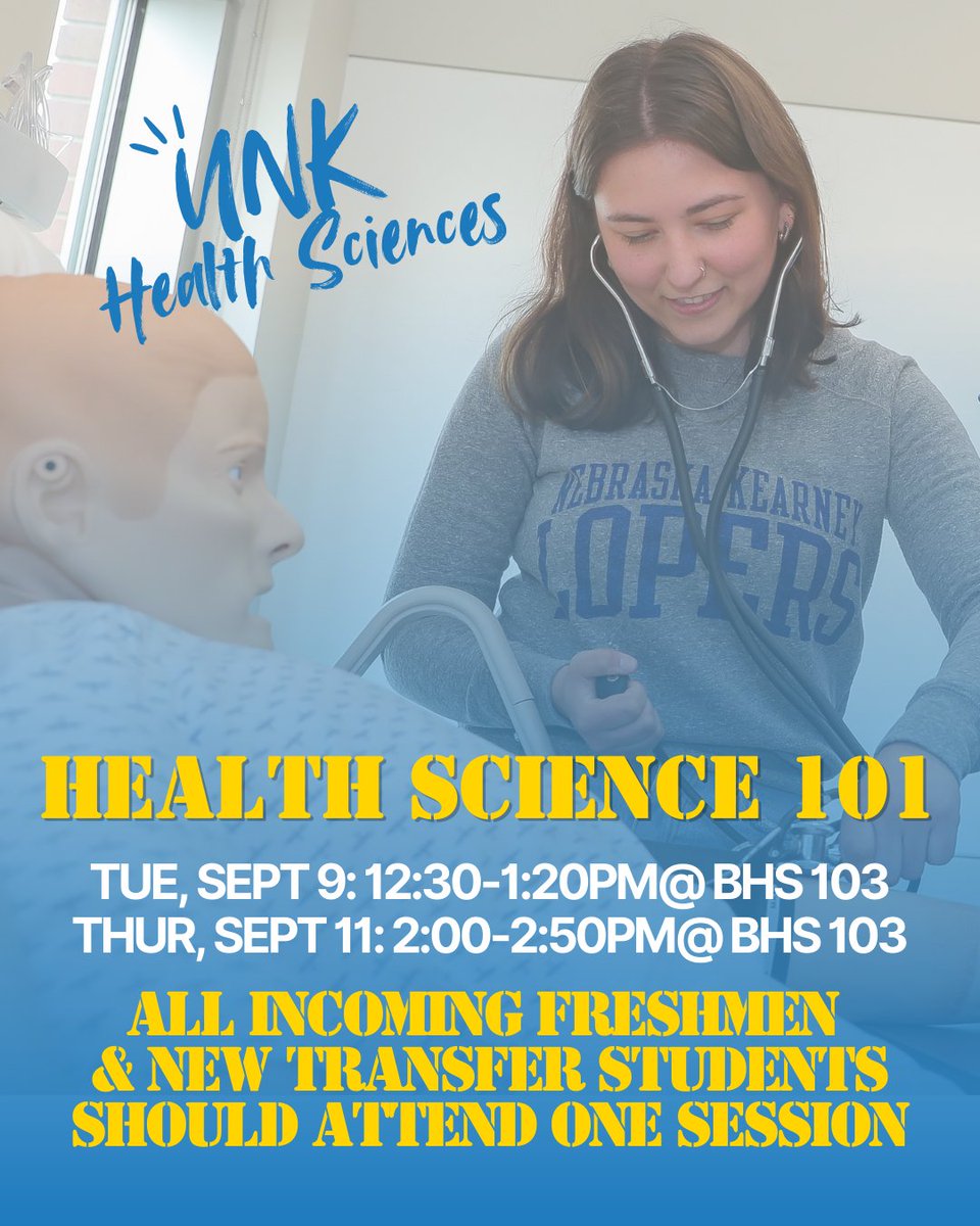 ⚠️LAST CALL: All freshmen and new transfer pre-health students should plan to attend a Health Science 101 workshop. We've got two sessions left, get to one if you haven't already!