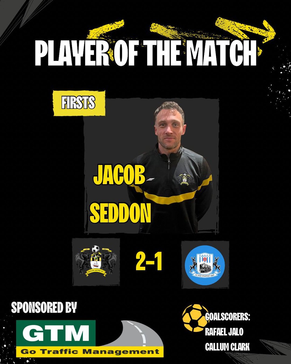 FIRST TEAM RESULT

First 3 points on the board. Welcomed and deserved. Now got to take this into Saturday and build into the season. All the best to <a href="/HorwichRMIAFC/">Horwich RMI AFC</a> 

Player of the Match sponsored by Go Traffic Management is Jacob Seddon