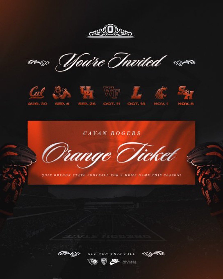 Cavan Rogers (@cavanrogers32) on Twitter photo LETS GOOO!!! Thank you <a href="/BeaverFootball/">Oregon State Football</a> for the official game invite!!! <a href="/CoachSkin/">Aaron Skinner</a> <a href="/flyguyhuey5/">Houston Lillard</a> <a href="/OCPioneerFball/">Pioneer Football</a> <a href="/teamlillard7on7/">Team Lillard Football</a> LETS GOOO!!! Thank you <a href="/BeaverFootball/">Oregon State Football</a> for the official game invite!!! <a href="/CoachSkin/">Aaron Skinner</a> <a href="/flyguyhuey5/">Houston Lillard</a> <a href="/OCPioneerFball/">Pioneer Football</a> <a href="/teamlillard7on7/">Team Lillard Football</a>