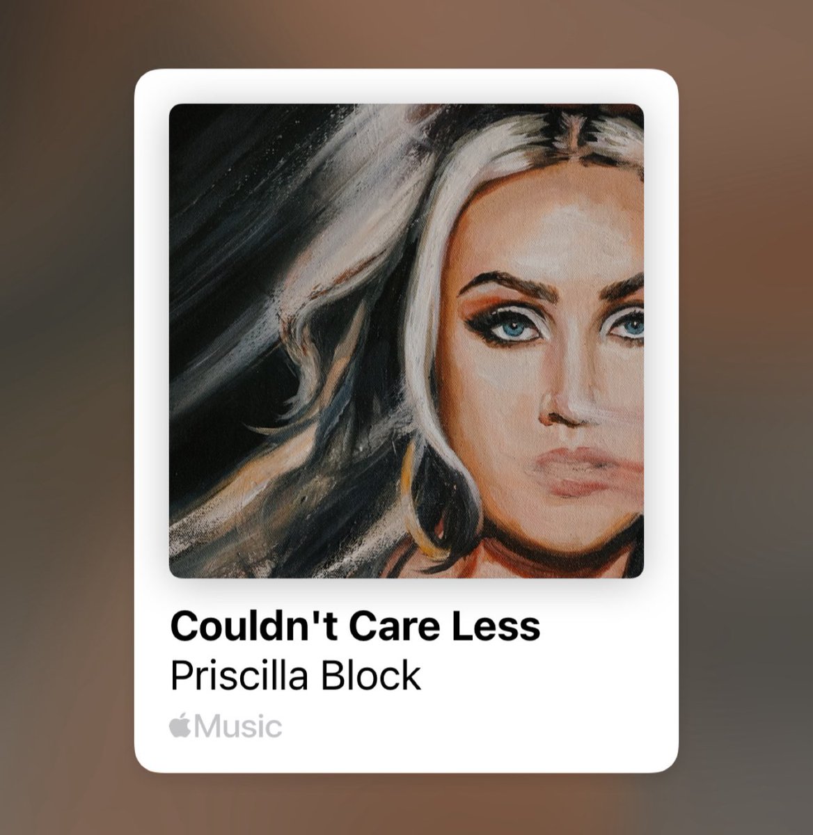 Priscilla Block (@priscillablock) on Twitter photo THANK YOUUUU <a href="/AppleMusic/">Apple Music</a> 🤎🤎🤎
Listen to Couldn’t Care Less on Country Risers: music.lnk.to/A7u5b5 THANK YOUUUU <a href="/AppleMusic/">Apple Music</a> 🤎🤎🤎
Listen to Couldn’t Care Less on Country Risers: music.lnk.to/A7u5b5