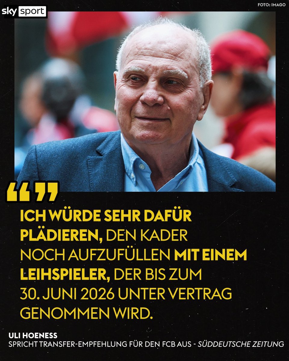 McMahonMan1's tweet image. Several offensive stars gone - but for Hoeneß, no reason for expensive transfers. Instead: prefer a loan.

#SkyTransfer #Hoeneß #FCBayern