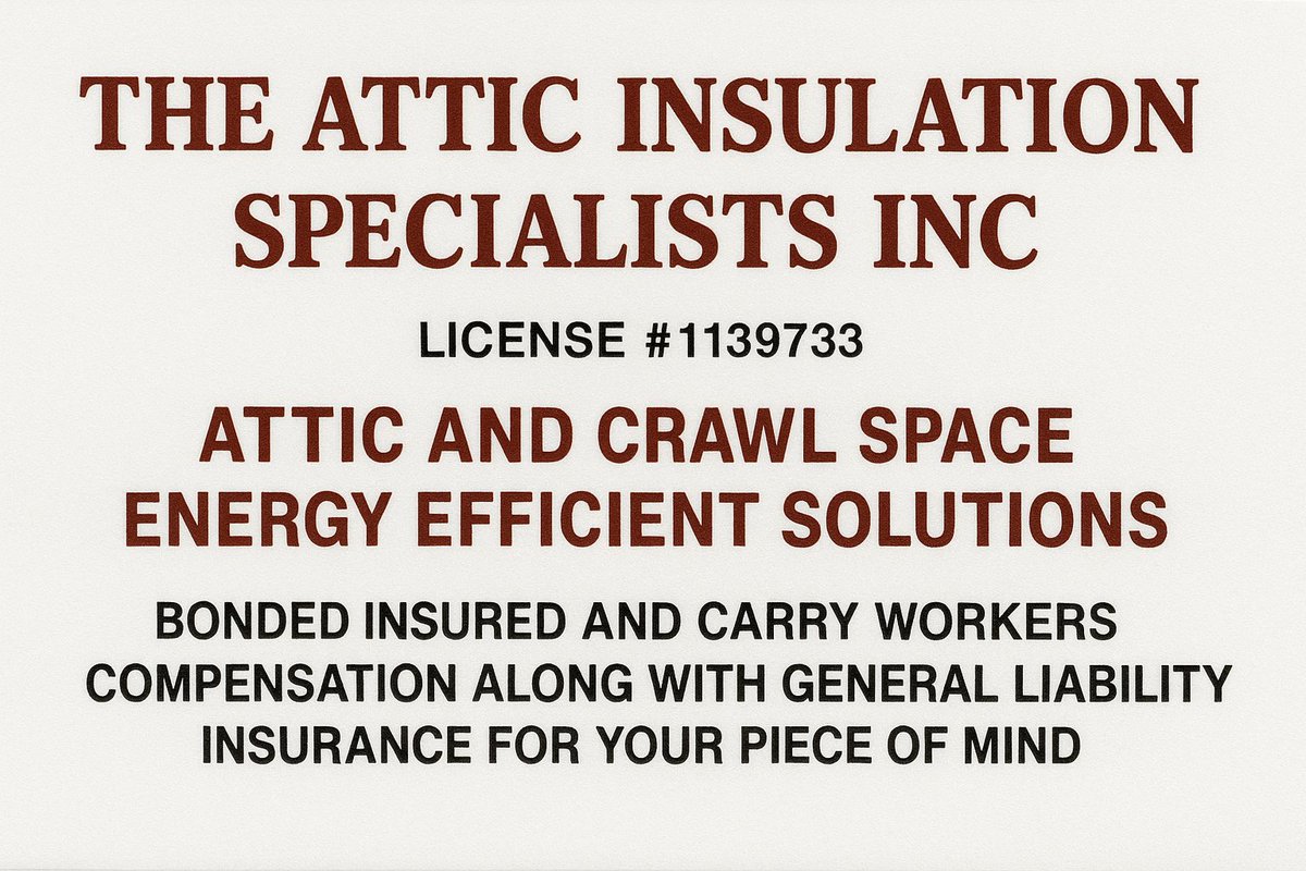 The Attic Insulation Specialists, Inc tweet media