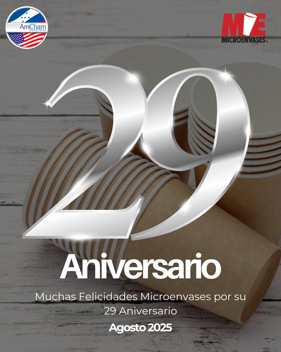 Reconocemos con entusiasmo el 29 aniversario de Microenvases, una empresa que ha apostado por la innovación y sostenibilidad en la industria del empaque, posicionandose como uno de los principales fabricantes de empaques desechables de papel y plástico en América Latina.