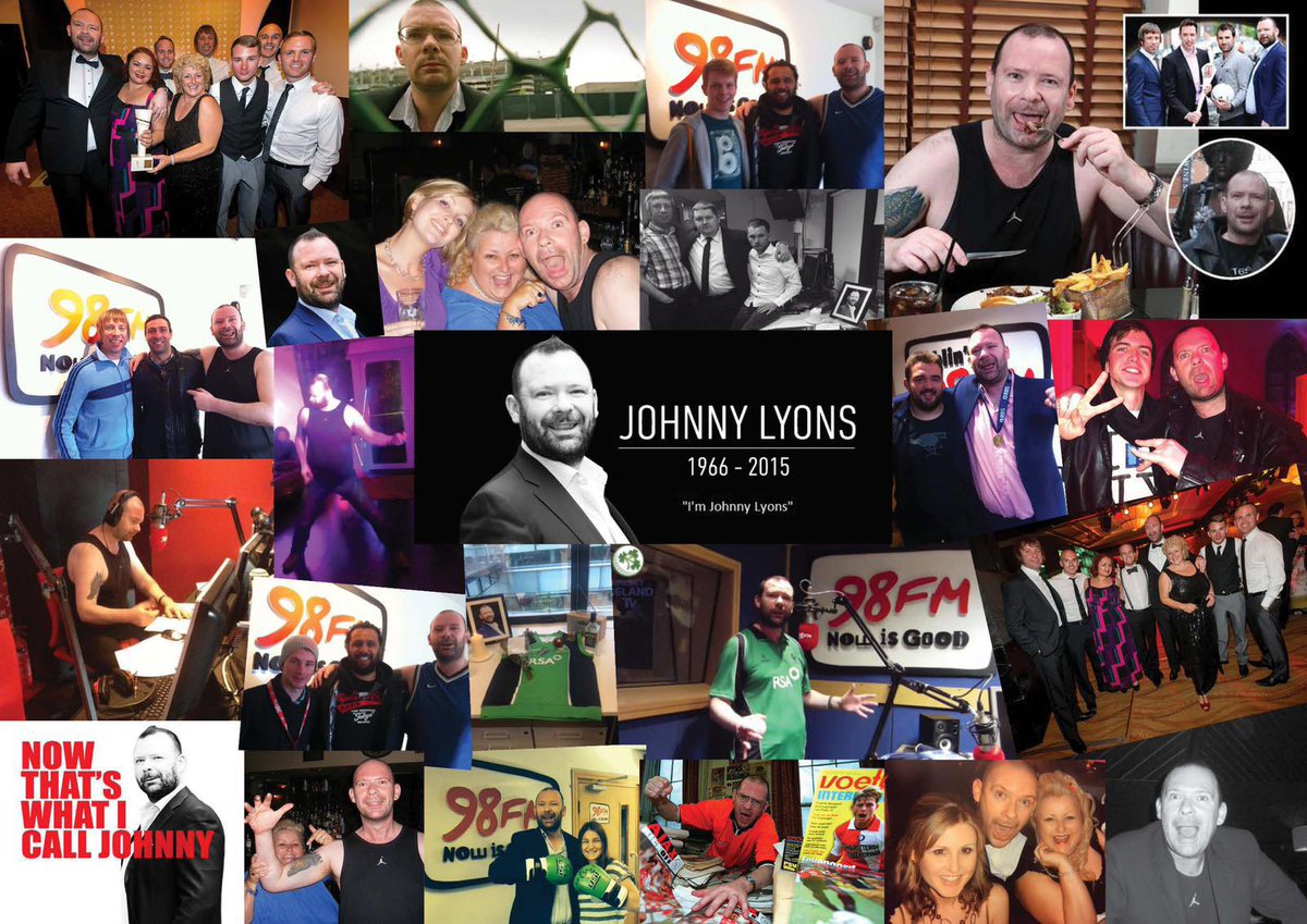 JamieMooreSport's tweet photo. 10 years gone, our Johnny Lyons 🧡 fondly remembered, often spoken about, never forgotten. Raising a glass, smiling &amp; shedding a tear tonight thinking about him, his outstanding personality, brilliant voice, outrageous laugh, his hard work &amp; love for the radio business https://t.co/hgfm2p498l