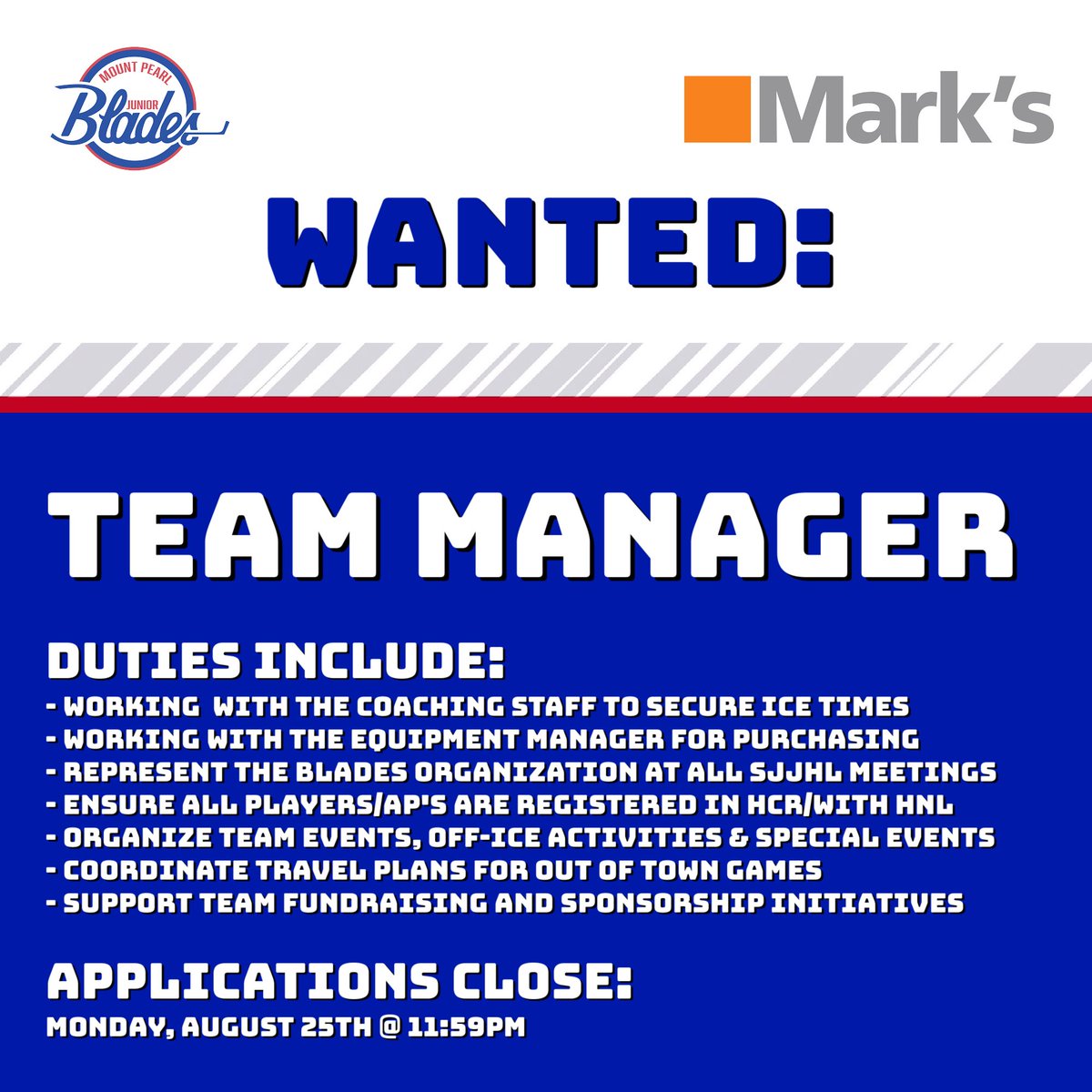 We’re looking for a team manager!

If you’re interested, please fill out the application below.

forms.gle/1yKCWm6WqbrZpj…