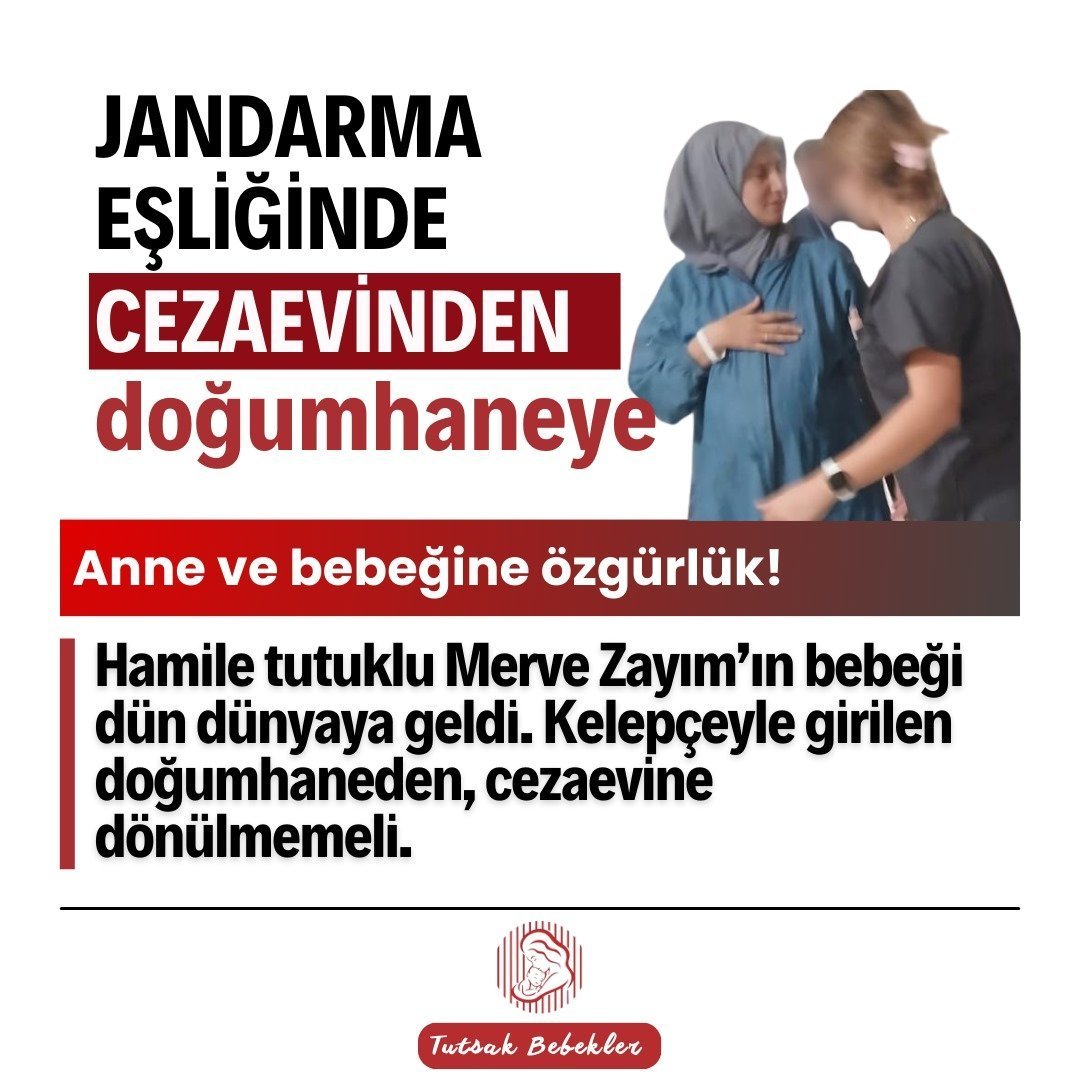 Nasılsın <a href="/hilal_kaplan/">Hilâl Kaplan</a> ? Mutlu musun ? Yeterince zalim olabiliyorlar mı ? Bak, din dersi öğretmeni Merve Zayım kelepçeli doğuma alındı. Bebeği gözünü cezaevi hücresinde açıyor.  Seni tatmin ediyor mu yapılanlar ?