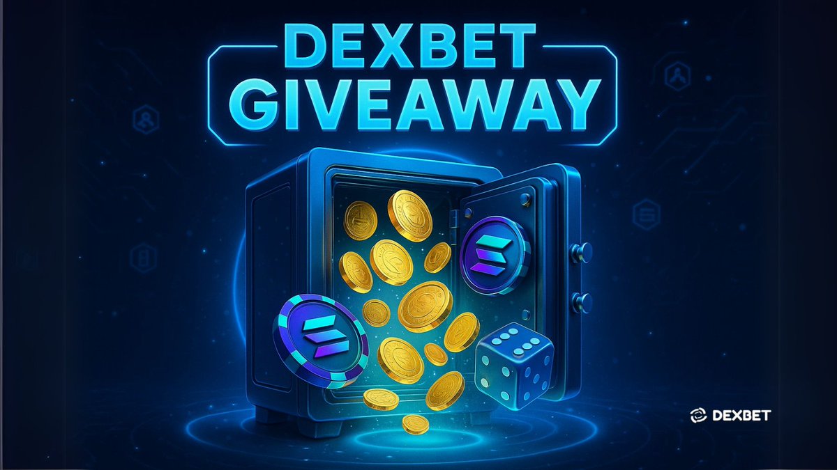 🎉 Dexbet Weekly Giveaway! 🎉
dexbet.win
We're giving away $10 worth of #SOL!

1️⃣ Follow @‌dexbet_win.
2️⃣ Like &amp; RT this tweet .
3️⃣ Tag a friend in the comments
4️⃣ Share your #SOL address in the comments.

Ends August 24th, 11:59pm UTC. Drawing on August 25th.
Good