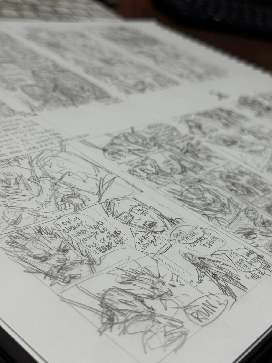 YVSokolovArt's tweet image. A little 8 pager as a prequel story to my book I’m working on. ✍🏼 
#prelim #roughdraft #comics #layouts