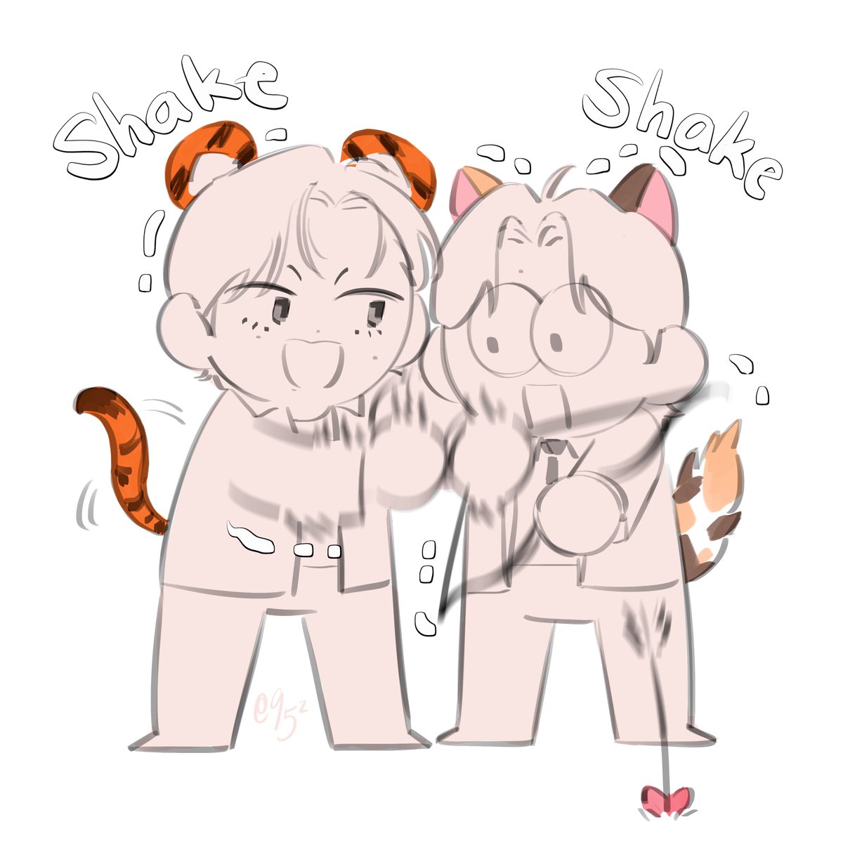 95z_supremacy's tweet image. Let me help - 🐯🐥

Real vmin came home and so did fictional vmin. Never kys guys 🚬

#VMIN #VminCupidAU #vminfanart #VMINAU