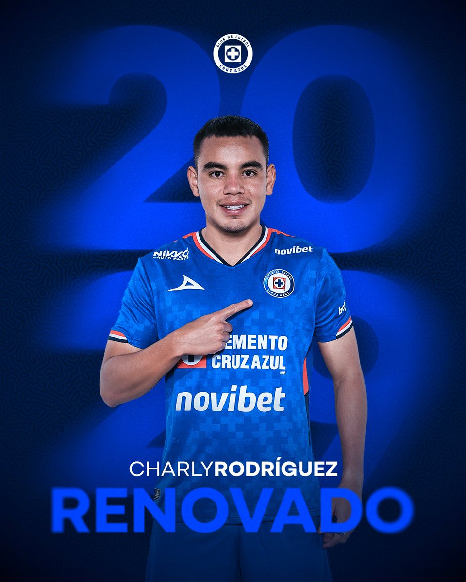 CHARLY RENOVADO 💙

Nuestro 19 portará este escudo por varios años más. 

Orgullosos de contar con jugadores de tu calidad y compromiso, Charly. 

#AzulDePorVida