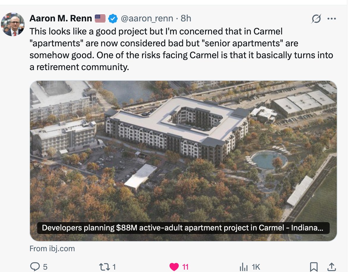 The US lacks a tradition of multifamily buildings capable of appealing to all Americans, so American developers and planners create special buildings and neighborhoods for every social group: single family homes in suburbia for middle class families, yardless apartments in cities