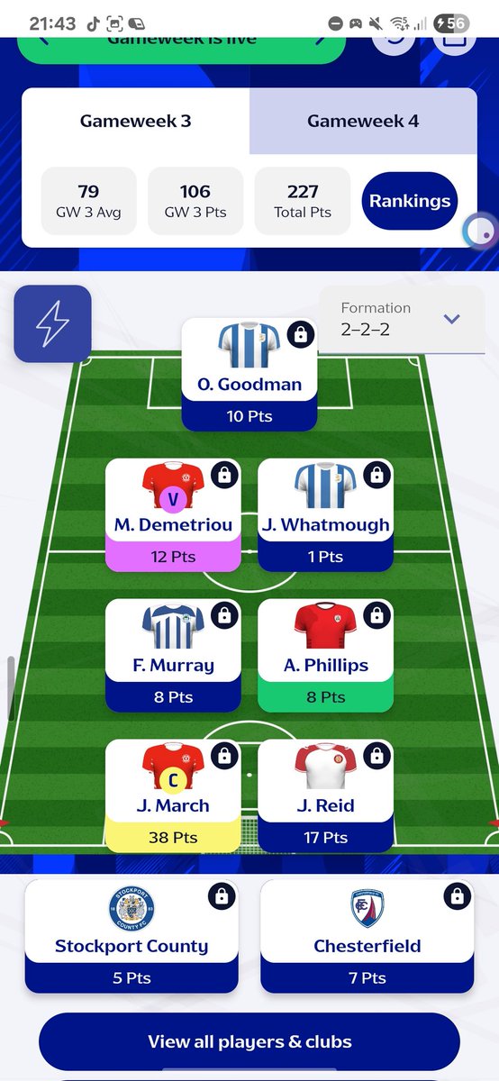 A good GW3 <a href="/FEFLOfficial/">Fantasy EFL</a>