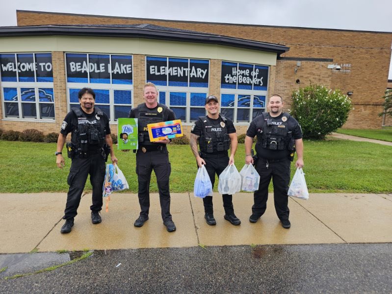 Our inaugural Stuff a Truck event was a huge success! 🚒📚 Thanks to our community’s generosity, we delivered school supplies to Wattles Park, Beadle Lake, Sonoma, Harper Creek Middle &amp; High today. Proud to serve such a strong, supportive community! 💙 #emmettdps